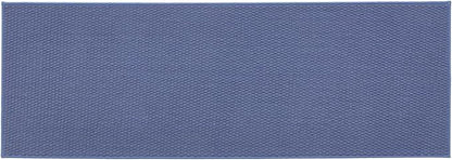 Bathroom Runner Rugs, Long Bath Mat Runner Washable Thin Quick Dry Low Pile Bathroom Runner Rugs Non Slip, Denim Blue 24"x70"