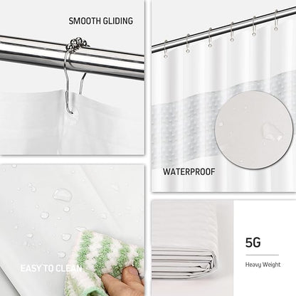 Bathroom Accessories Set,White Bathroom Set,24 Pieces Bathroom Accessory Set with Shower Curtain,Trash Can for Bathroom Accessories Décor and Home Gifts