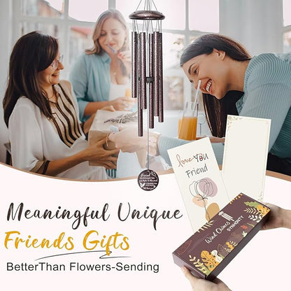 25''Wind Chimes,Best Friend Birthday Gifts for Women, Woman, Thanksgiving,Christmas Day Gifts Ideas for Friendship Rreminder.