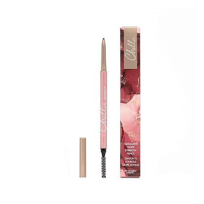 Chella Eyebrow Pencil - Tantalizing Taupe - Vegan, Gluten Free, Cruelty Free, Paraben Free, Long Wearing, Smooth Consistency