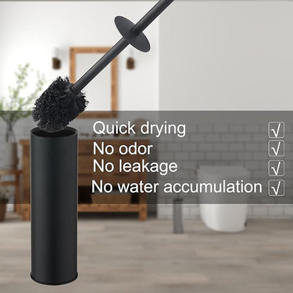 Toilet Brush and Holder Set Premium Material Toilet Bowl Cleaner Free Standing Toilet Bowl Brush and Holder