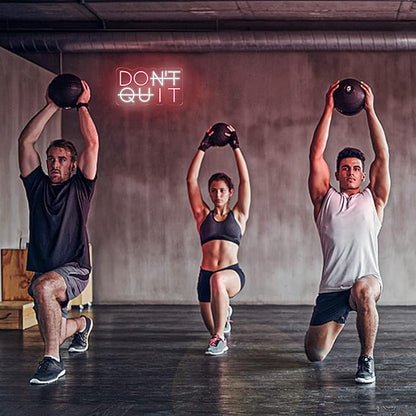 Don't Quit Neon Sign for Wall Decor, DO IT Neon Lights Party Decorations, USB Powered Switch LED Neon Lights Adjustable for Office, Gym, Man Cave, Gamer Room Decor