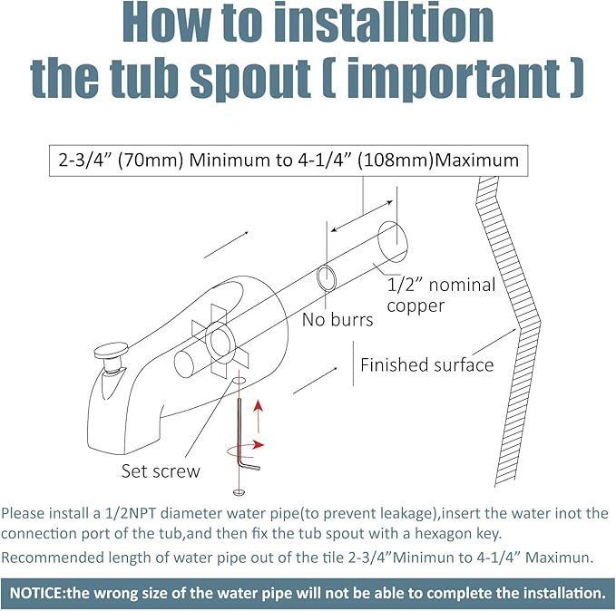 Aolemi Tub Shower Faucet Set with Tub Spout Rain Shower Head System Shower Trim Kit Pressure Rough-in Valve Included ABS 8 Setting Dual Shower Head and Handheld Spray Oil Rubbed Bronze