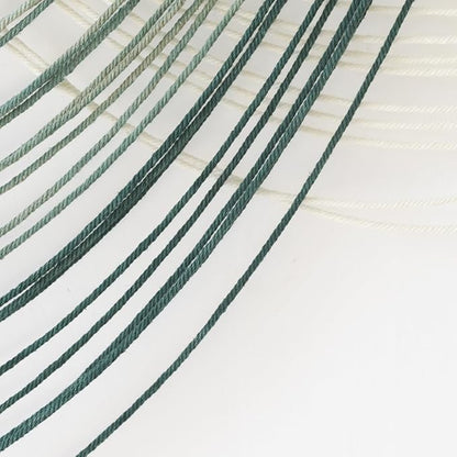 Macrame Wall Hanging Green Yarn Art Dip-Dye Boho Wall Decor Fiber Wall Art Craftsmanship Home Decor 57" W x 39" L