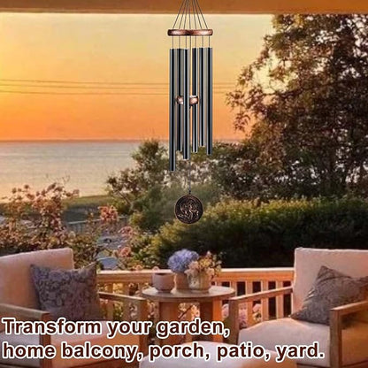 Wind Chimes for Outside, Deer Deep Tone Vintage Wind Chime Outdoor Clearance, Sympathy/Memorial/Festivals/Birthday Gift for Mom Dad Grandma, Home Garden Patio Decor (32" Deer)