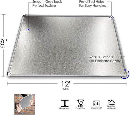 Papas Fix It Shop Metal Tin Signs for Garage Man Cave Decor Funny Papa Gifts - Vintage Tool Shop Papa's Workshop Signs, Father's Day Gifts Decorations 8x12 Inch