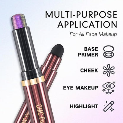 CHARMACY New Magic Eyeshadow Stick, Creamy Eye Shadow Stick, Dynamic Light color Change, Metallic Shimmer Eyeshadow, Long-Lasting Water-Resistant Formula, High Pigmented, Built-in Smudger #06