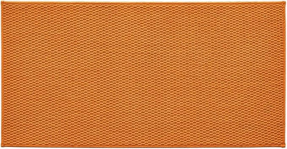 Bathroom Rugs Non Slip Washable, Super Absorbent Thin Bath Mat Quick Dry Low Pile Bathroom Rug, Orange 24"x47"
