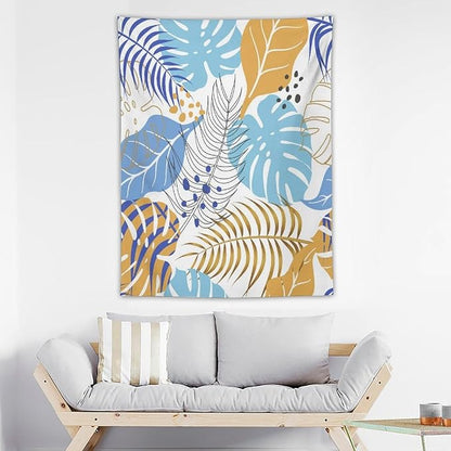 ICMOLYYENLO Tropical Palm Leaves Wall Tapestry, Wall Art for Room Decoration Beautiful Wall Hanging for Bedroom Living Room Dormitory Apartment 30x40 Inch