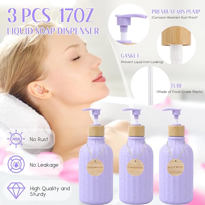 32PCS Bathroom Sets with Shower Curtain and Rugs Purple Bathroom Accessories Shower Curtain Set Bathroom Accessories Bathroom Decor