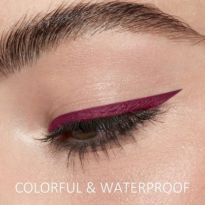 Boobeen Liquid Eyeliner Pen, Matte Eye Liner with Precision Tip, Long Lasting Eyeliner Pencil for Bold Eye Makeup, Glides on Smoothly