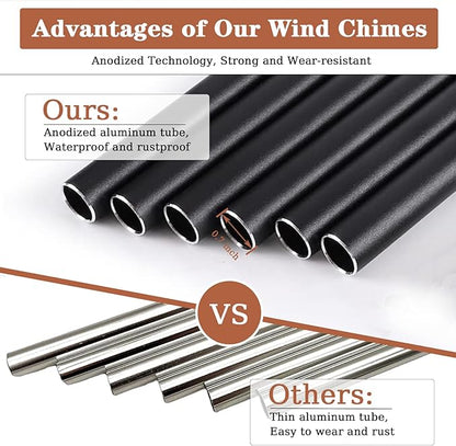 Sympathy Wind Chimes, Memorial Wind Chimes for Loss of Loved One, Sympathy/Memorial/Bereavement/Condolence Funeral Gifts in Memory of a Loved One Mother Father, 30" Wooden