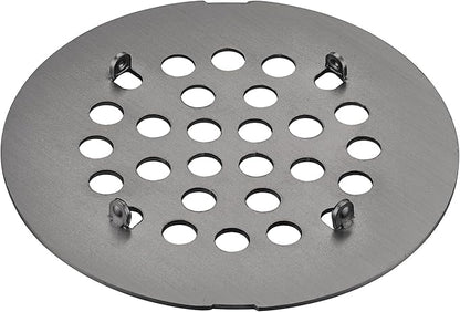 rrajj 4-1/4 (4.25) Inch(108mm) Round Snap-in Shower Floor Drain Cover Replacement Cover (Antique Brown)