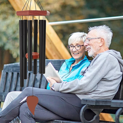 Wind Chimes for Outside, Memorial Wind Chimes with 6 Long Metal Tubes, Sympathy Wind Chime with Sound, Perfect for Garden, Patio and Yard