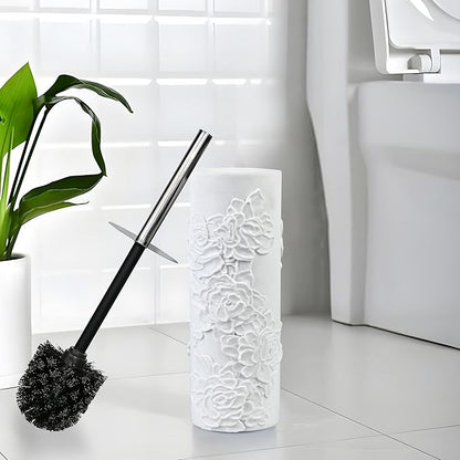 Toilet Brush and Holder Set for Bathroom, Stylish and Durable Cleaning Tool with Modern Design, Compact for Efficient Cleaning