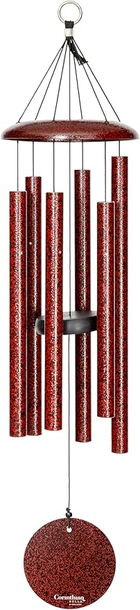 Corinthian Bells by Wind River - 30 inch Ruby Splash Wind Chime for Patio, Backyard, Garden, and Outdoor Decor (Aluminum Chime) Made in The USA