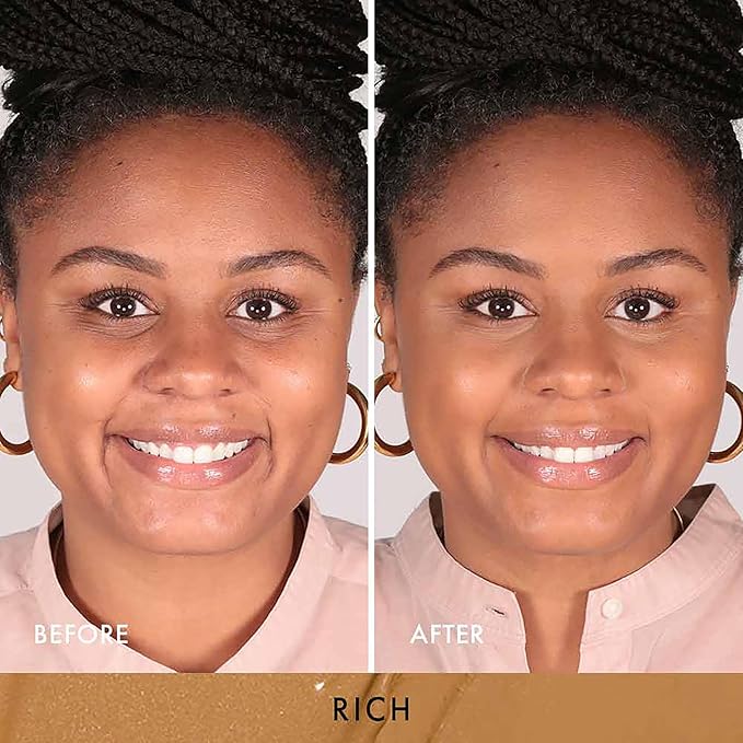 Wander Beauty Dualist Matte and Illuminating Concealer Makeup - Rich - Dual-Ended Matte & Liquid Concealer Stick - Full Coverage Formula to Brighten, Firm & Hydrates Under Eyes - 0.28 fl oz