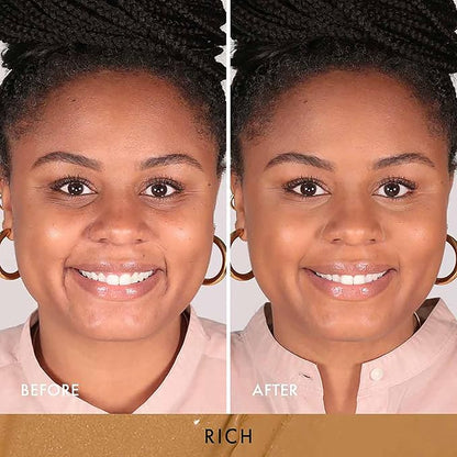 Wander Beauty Dualist Matte and Illuminating Concealer Makeup - Rich - Dual-Ended Matte & Liquid Concealer Stick - Full Coverage Formula to Brighten, Firm & Hydrates Under Eyes - 0.28 fl oz