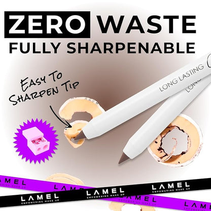 Brown Green Eyeliner, Ultra Long Lasting Gel Eyeliner Pencil, Waterproof Eye Liner, Smudge Proof, Creamy Eye Pencil, Sweat Proof Makeup, Highly-Pigmented (408 Shade)