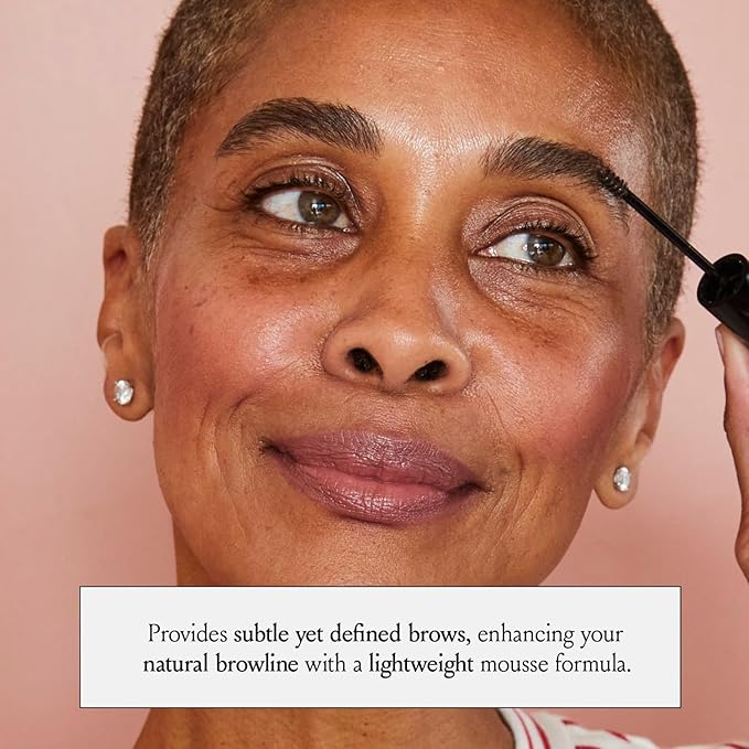 BOOM! by Cindy Joseph Cosmetics Boom Brow - Easy-to-Apply Lightweight Brow Mousse - Moisturizing, Subtle Definition, Volume, Shape & Color Enhancement (Medium Brown)