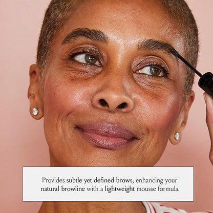 BOOM! by Cindy Joseph Cosmetics Boom Brow - Easy-to-Apply Lightweight Brow Mousse - Moisturizing, Subtle Definition, Volume, Shape & Color Enhancement (Medium Brown)