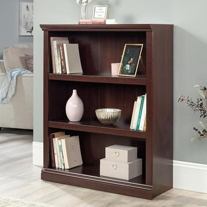 Sauder Miscellaneous Storage 3 Bookcase/Book Shelf, L: 35.28" x W: 13.23" x H: 43.78", Select Cherry finish