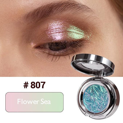 CHARMACY Duochrome Eyeshadow, Insane Shifters Chameleon Eyeshadow, Creates High-Impact, Metallic Eye Looks, 100% Vegan and Cruelty Free, 1.9g (#807)