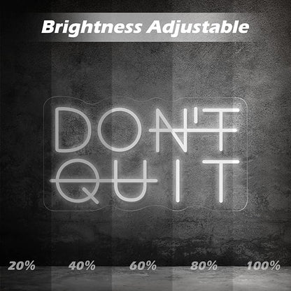 Don't Quit LED Neon Sign for Wall Decor, DO IT Neon Lights Party Decorations, USB Powered Switch Lighting Adjustable for Office, Gym, Man Cave, Gamer Room Decor