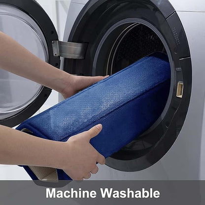 Buganda Memory Foam Bath Mat, 59" x 20", Ultra Soft and Non-Slip Bathroom Rugs, Water Absorbent and Machine Washable Bath Rug Runner for Bathroom, Shower, and Tub, Navy Blue