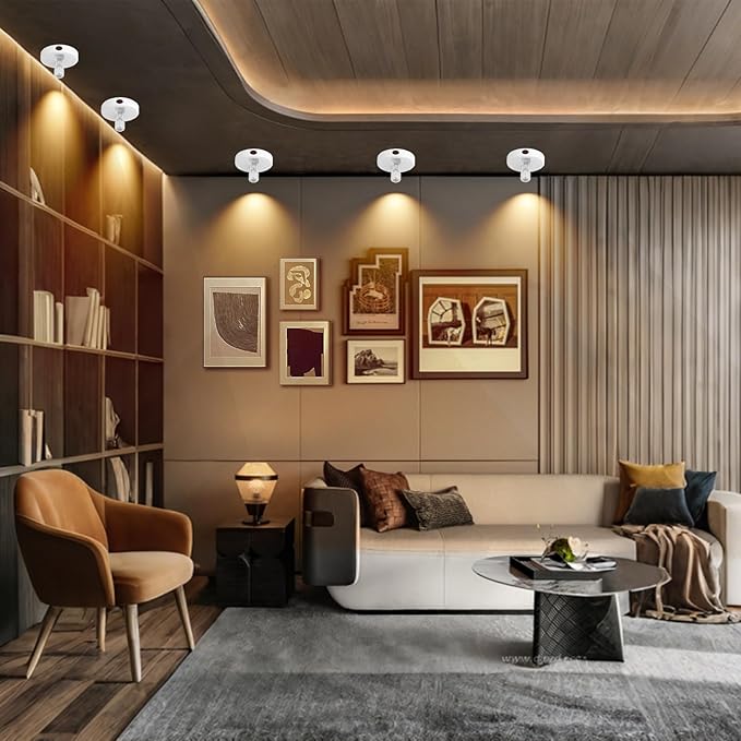 Cordless Spotlight Battery Powered, Plant Spot Light Indoor, Rechargeable Picture Lights with Remote, LED Accent Lighting, Dimmable Uplight for Tree Dartboard Decor Painting Art Photo