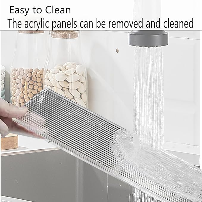 AIJALY Acrylic Floating Shelves Wall Mounted Hanging Shelves with Black Towel Rack Decorative Storage Shelves，2 Pack 15.7-lnch Bathroom Shower Acrylic Shelf