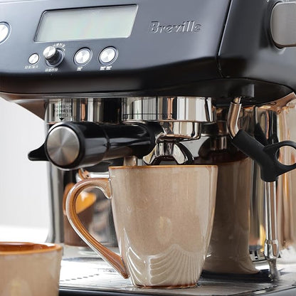 vicrays Coffee Mug Set, 12 Ounce, Set of 6, Ceramic Mug for Men, Women, Unique Glazed Mugs with Handle for Coffee, Tea, Milk, Cocoa, Cereal(Beige)