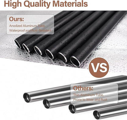 Wind Chimes for Outside, Large Aluminum Wind Chimes – Deep Tones & Soothing Melodies Ideal for Garden, Patio Decor, and Windchimes Outdoors for Loss of Loved One (32'' Black)