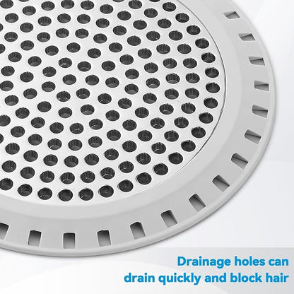 Shower Drain Hair Catcher,Aluvor Shower Drain Cover Bathtub Drain Strainers Weighted Metal Hair Trap Stopper Sink Protector Filter Bathroom Flat Strainer Stopper
