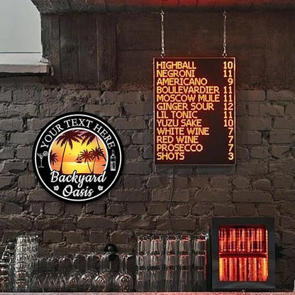 Personalized Metal Sign - Custom Name Wall Decor for Indoors/Outdoors, Last Name Sign 10-36 Inch, Rust-Proof Steel, Perfect Housewarming & Wedding Gift - MADE IN USA