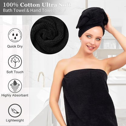 34PCS Bathroom Accessories Set with Shower Curtain,Rugs,Bath Towel,Trash Can,3PCS Lotion Soap Dispenser,Toothbrush Holder,Soap Dish,Tumbler Cup,6PCS Wood Tags Bath Accessories with Tray for Bathroom