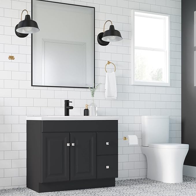 Design House 534636 Millbridge Classic 4-Piece Bathroom Accessory Kit Polished Brass