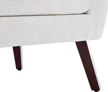 UIXE Accent Chairs Set of 2, Fabric Upholstered Armchair for Living Room, Comfy Arm Chair Single Sofa Bedroom Side Reading Seat - Flax Beige