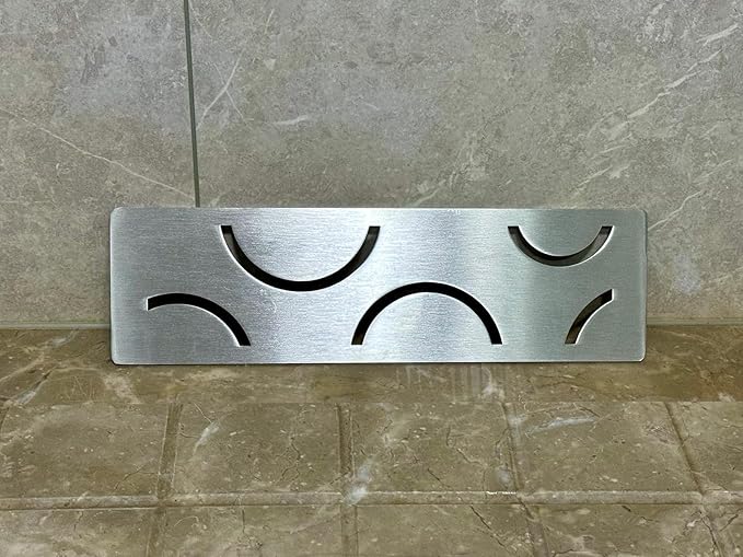 Shower Niche Shelf for Prefabricated Kerdi Board SN/-SNLT, Curve Design, Brushed 304 Stainless Steel