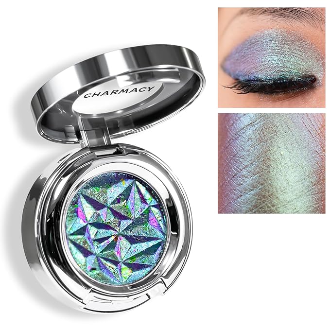 CHARMACY Multichrome Eyeshadow, Insane Shifters Chameleon Eyeshadow, Creates High-Impact, Glitter Metallic Eye Looks, 100% Vegan and Cruelty Free, 1.9g (#804)