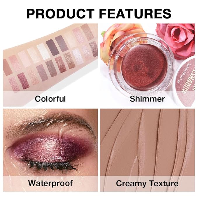 Single Cream Nude Brown Matte Eyeshadow Palette Makeup, Natural Single Mini Instant Holographic Eyeshadow For Older Women, Sombras Crema Para Ojos, Talc, Paraben & Cruelty Free, R03