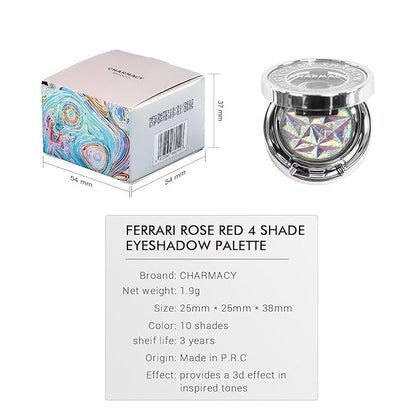 CHARMACY Multichrome Eyeshadow, Insane Shifters Chameleon Eyeshadow, Creates High-Impact, Glitter Metallic Eye Looks, 100% Vegan and Cruelty Free, 1.9g (#808)