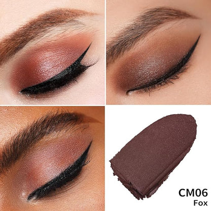 Oulac Matte Eyeshadow 3-in-1 Eyeshadow Eye Primer&Eyeliner Highly Pigmented Waterproof Smudge-proof Long Lasting Wear Smooth&Blendable Formula for Natural Look,Vegan & Cruelty-Free,CM06