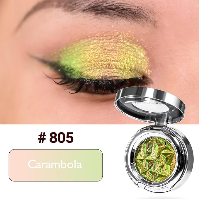 CHARMACY Duochrome Eyeshadow, Insane Shifters Chameleon Eyeshadow, Creates High-Impact, Metallic Eye Looks, 100% Vegan and Cruelty Free, 1.9g (#805)