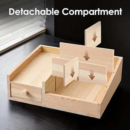 Organizer For Men,Bathroom Countertop Organizer,Perfume Organizer,Cologne Organizers,Restroom Organizer,Dresser Top Organizers,Perfume Stand,Gifs For Men,Wooden Adjustable Partition(Burlywood)