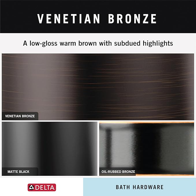 DELTA FAUCET-Faucet 759500-RB DELTA FAUCET Bath Hardware, 3.31 x 7.00 x 3.31 Inches, SpotShield Venetian Bronze