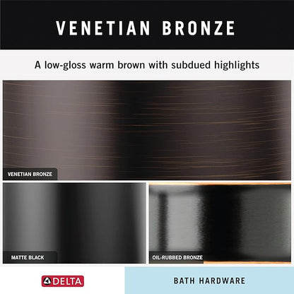 DELTA FAUCET-Faucet 759500-RB DELTA FAUCET Bath Hardware, 3.31 x 7.00 x 3.31 Inches, SpotShield Venetian Bronze