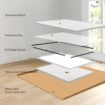 Silver Bathroom Mirror, 72x30 Inch Rectangular Deep Frame Mirror, Large Wall Mounted Bathroom Vanity Mirror Over Sink for Bedroom,Restroom, Living Room, Hangs Vertically or Horizontally