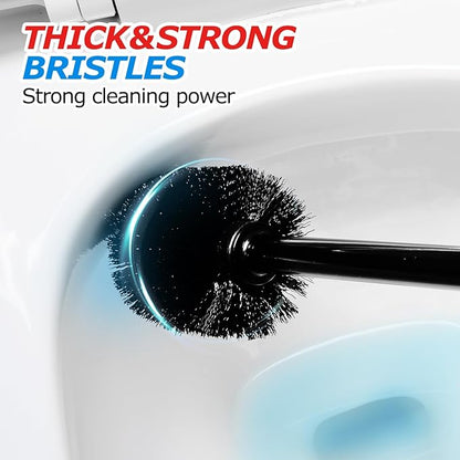 3Pack Toilet Brush and Plunger Set, Extended Handle Plunger,Toilet Bowl Brush Plunger Set,Bathroom Cleaning Tools,Toilet Brush Plunger Combo,Cleaning Brush,Cleaning Supplies(20inch)