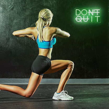 Don't Quit LED Neon Sign for Wall Decor, DO IT Neon Lights Party Decorations, USB Powered Switch LED Lights Adjustable for Office, Gym, Man Cave, Gamer Room Decor
